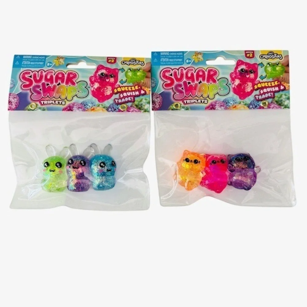 Viral Five Below Sugar Swap Triplets Squishy Bunnies and Cats Tic Tok‎ Orb